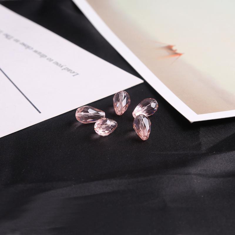 Picture of Drop-shaped glass crystal beads DIY handmade beaded bracelet earrings making materials cross-border a generation of hair