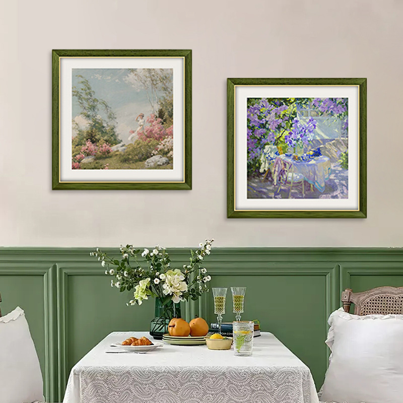 French Retro Decorative Painting Punch-free Niche Art Living Room Mural Abstract Art Master Bedside Hanging Painting American Style