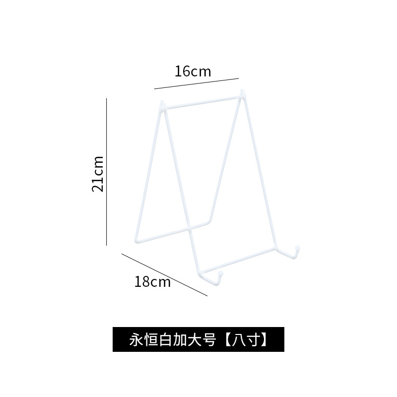 Picture of Iron Photo Frame Bracket Stone Easel Holder Ceramic Disc Holder Photo Studio Photo Album Bracket Clock Display Support Bracket
