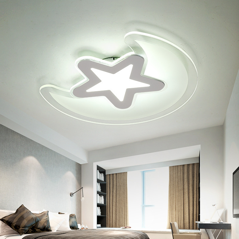 Personalized children's lamp LED ceiling lamp simple modern star Moon bedroom lamp ultra-thin children's room energy-saving lamps