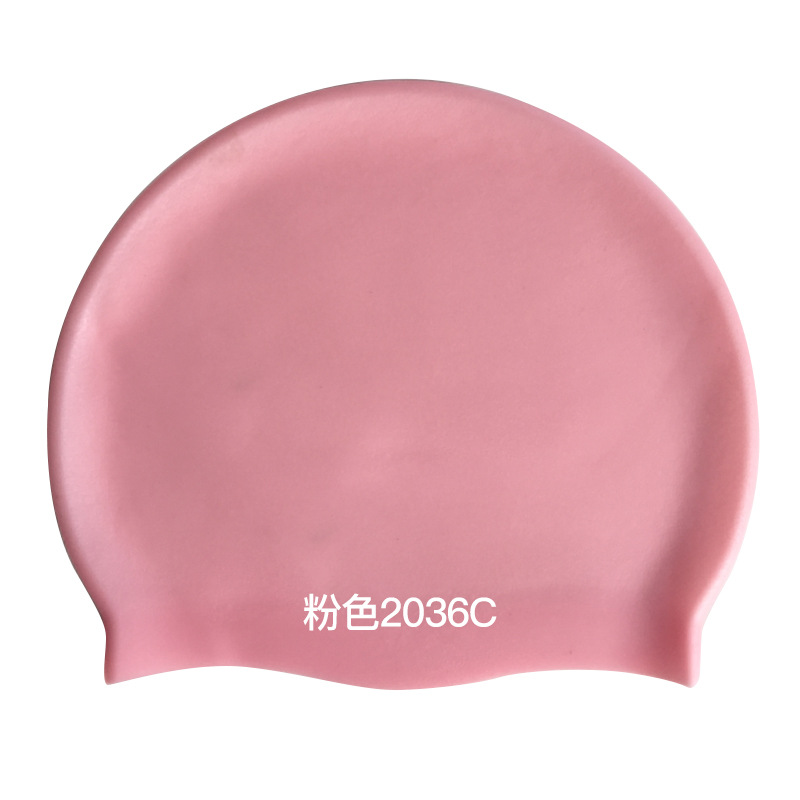 Picture of 2025 Silicone Swimming Cap Wholesale Solid Color Waterproof Diving Cap Plus No Head Swimming Cap Adult Swimming Equipment