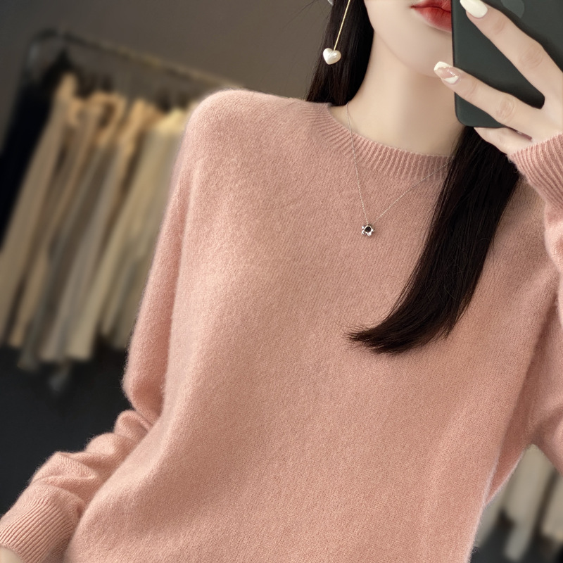 Picture of Soft Nuo low round neck sweater women's autumn and winter New pullover long sleeve wool bottoming shirt women's first-line ready-to-wear sweater women