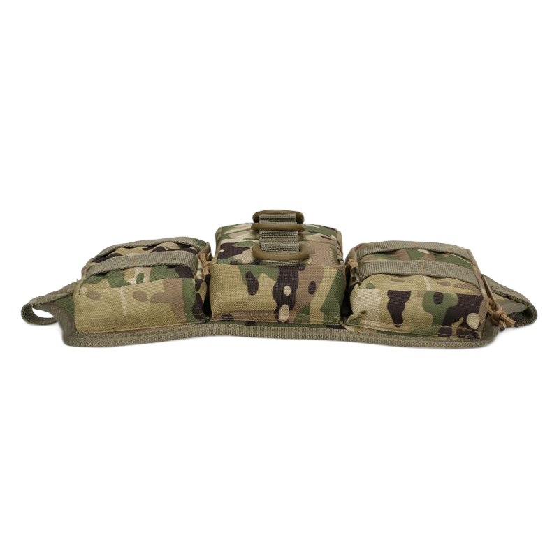 Ready Supply Triple Small Waist Bag Outdoor Training Camouflage Waist Bag Tactical Small Waterproof Mountaineering Cycling Bag