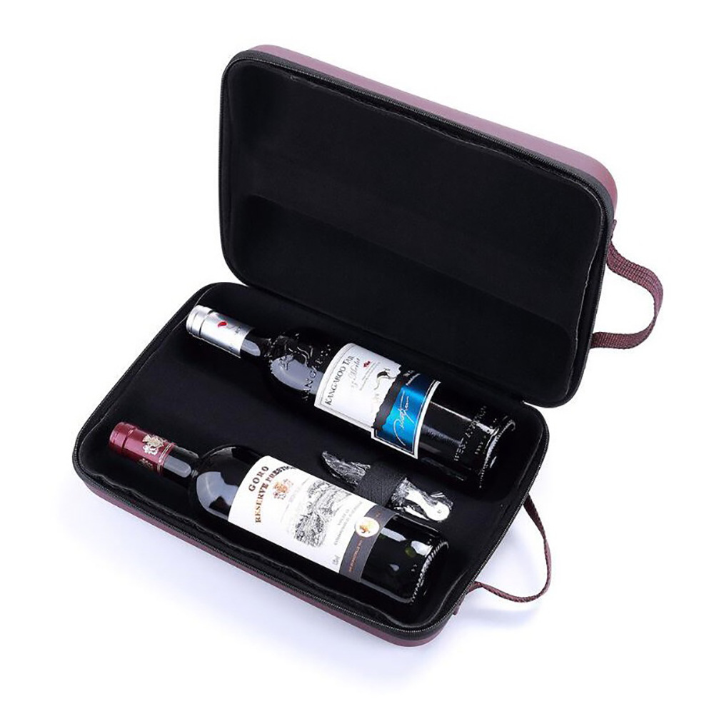 High-grade Wine Wine Portable Storage Bag Wine Gift Box Wine Packaging EVA Wine Bottle Bag Double Pack