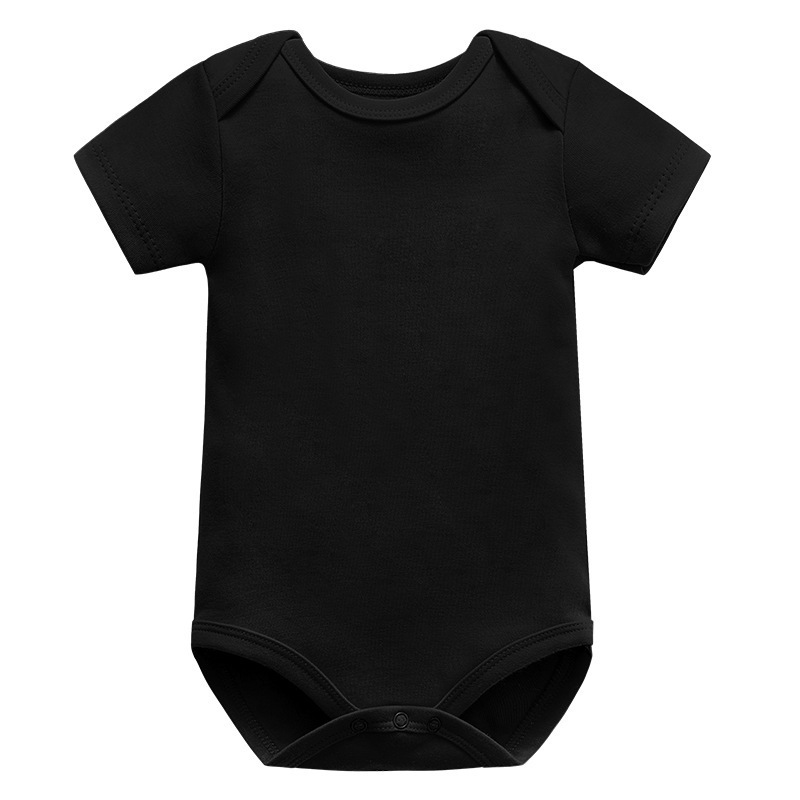 Picture of Baby Clothing Solid Color Triangle Hassel Class a Boys and Girls Solid Color Hassel Spring and Summer Baby Jumpsuit Wrap Fart Clothes