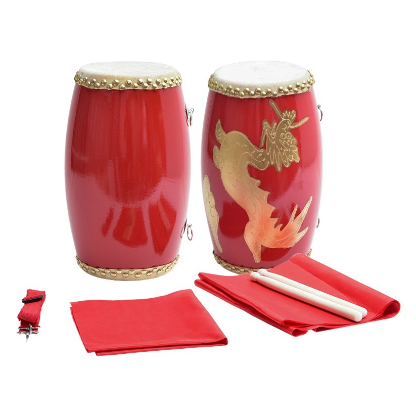 Waist drum 12 14 15cm kindergarten cowhide drum children Yangko Ansai adult elderly waist drum musical instruments wholesale