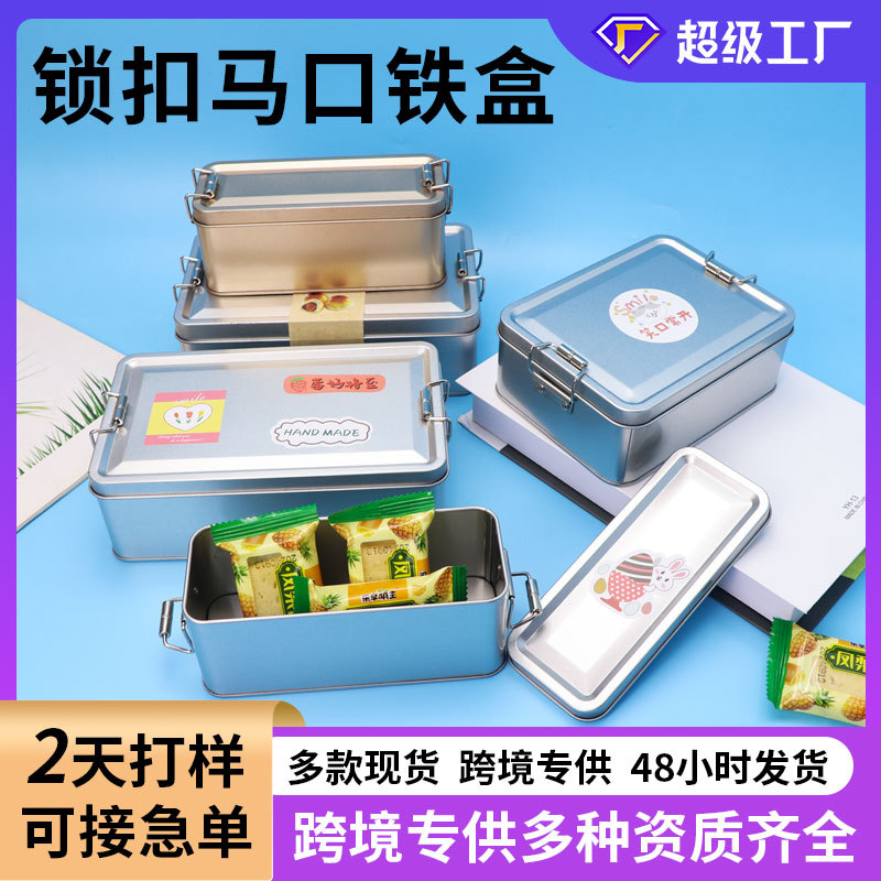 Spot Pineapple Cake Packaging Tin Box Tiramisu Cookie Tin Can Chocolate Egg Yolk Crisp Tinplate Box