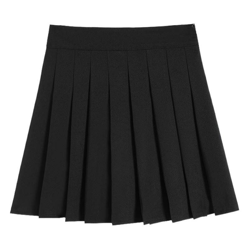 New Spring and Autumn Pleated Skirt Slim-proof JK Skirt Japanese College Style Solid Color Girl Skirt Trendy Wholesale