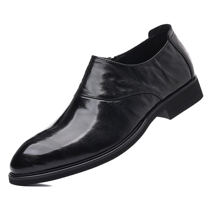 Spring Leather Shoes Men's Business Formal Leather Men's Shoes Soft Sole Casual Shoes Pointed Toe British Style Genuine Leather High-End Men's Shoes