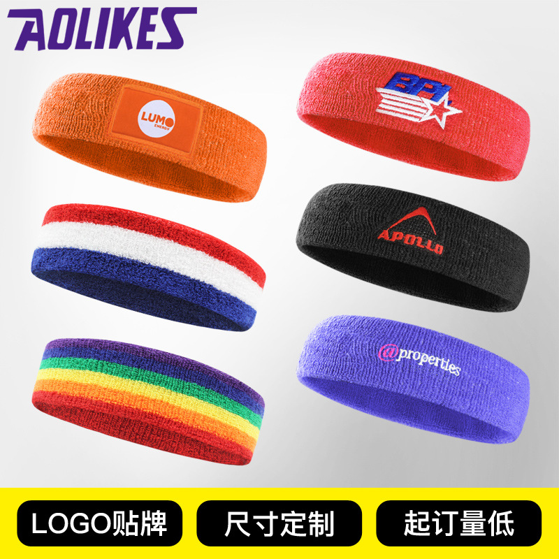 Picture of Factory Direct Sales Sports Elastic Protective Headband Knitted Headband Towel Material Yoga Headband Breathable Sweat-Absorbent Wholesale