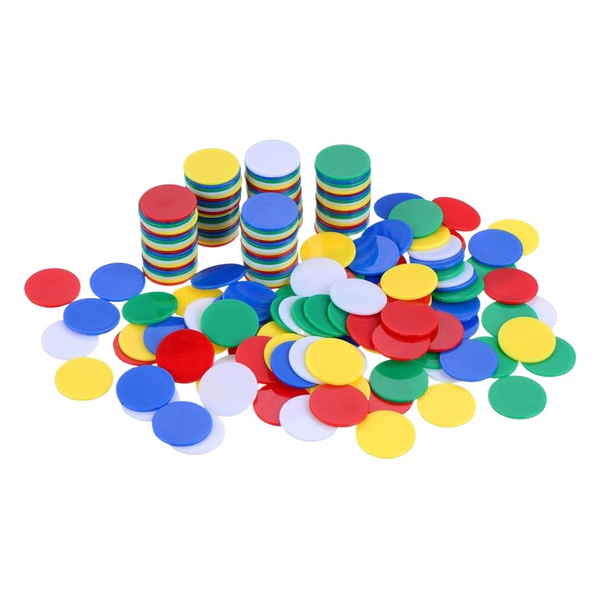 19mm Resin Colorful Disc Kindergarten Teaching Counting DIY Accessories Amusement Park Chips Game Coins Manufacturer Sales