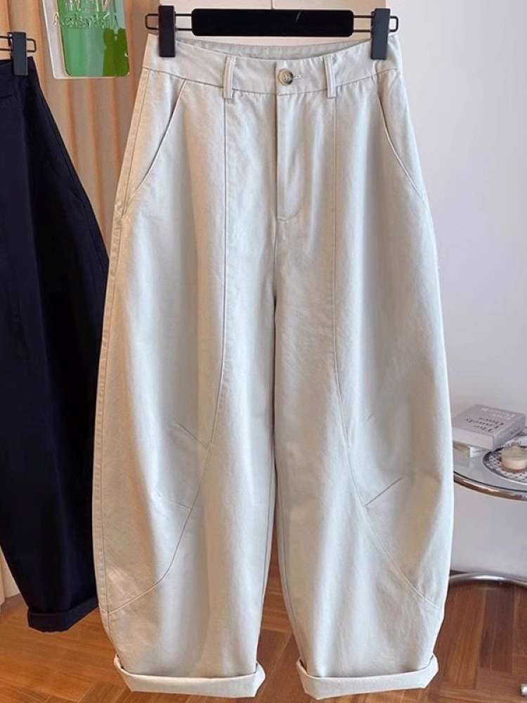 Picture of New fashion wide-leg casual scimitar pants women's 2025 autumn loose and versatile high-waisted sickle Yamamoto pants A6148