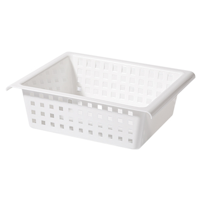 Picture of Japanese-style punch-free telescopic rod storage rack storage basket kitchen floor cabinet sink wardrobe layered multi-functional storage rack