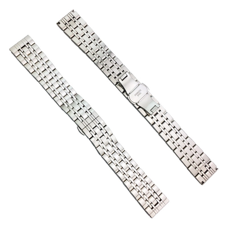 For digital galaxy watch seven beads stainless steel strap AMN butterfly buckle metal bracelet wristband