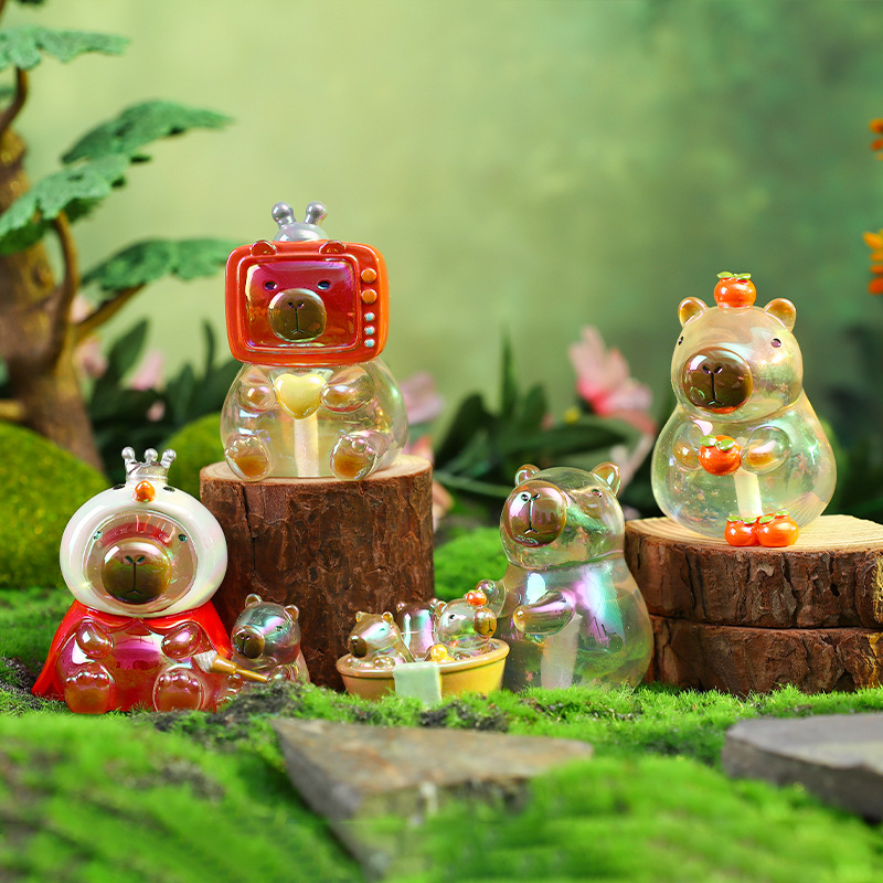 Picture of Cute little bean khaki balakatong doll trendy surprise blind box resin hand-made online hot selling gift