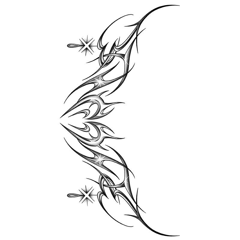 Picture of Succubus Tears Advanced Tattoo Sticker Waterproof Women's Long-lasting Simulation of Reflective Semi-permanent Sexy Belly