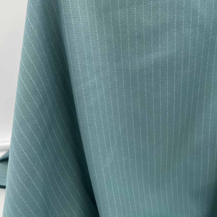 Picture of 160g Ice Silk Texture Warp Knitted Vertical Stripesd Cloth Nylon Cotton Polyester Elastic Splash Sports Casual Polot Shirt Fabric
