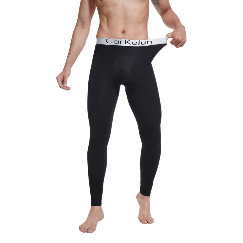 [Plus velvet not plus velvet optional] men's autumn pants students and teenagers slim one-piece warm pants autumn and winter large size