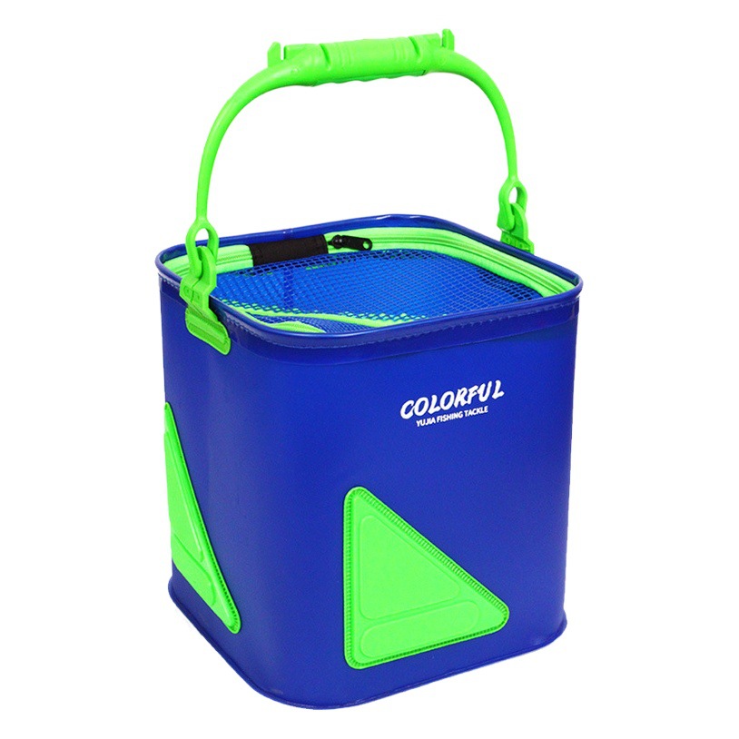 Yujia Water Bucket Fishing Equipment Luya Wild Fishing Foldableable Satchel Fish Protection Fish Bucket Outdoor Fish Box Live Fish Bucket