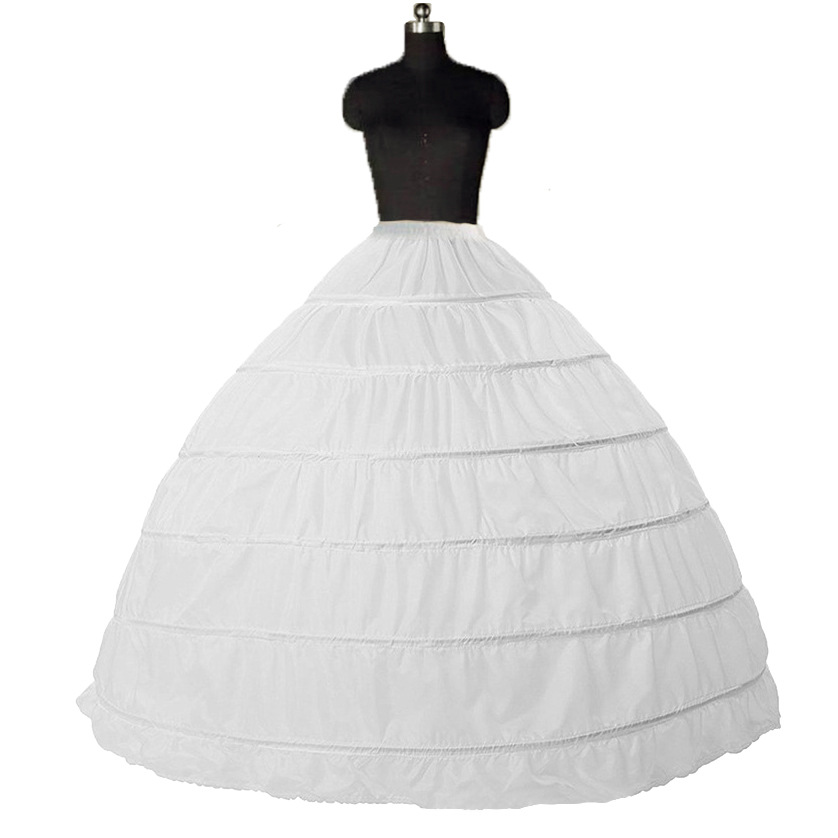 Picture of [Manufacturer Wholesale] Foreign Trade Six-Steel Enlarged Bustle Wedding Dress Tutu Performance Clothing Gauzeless Elastic Waist Tethered Petticoat