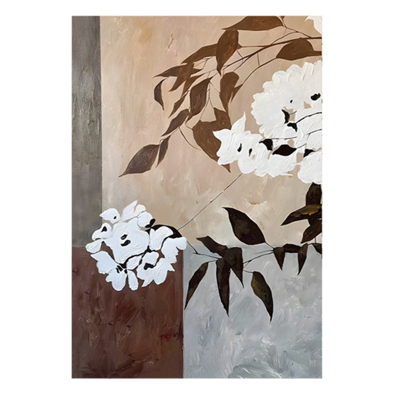 Retro Chinese style decorative painting hallway painting art mural quiet style living room sofa background wall high-grade hanging painting