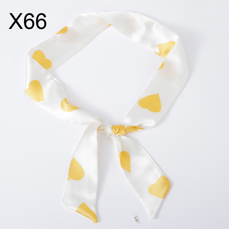 Picture of Silk Scarf Wholesale Long Beveled Small Silk Scarf Double-layer All-match Hair Belt Ribbon Decoration Tie Bag Hand Gift Box Silk Scarf
