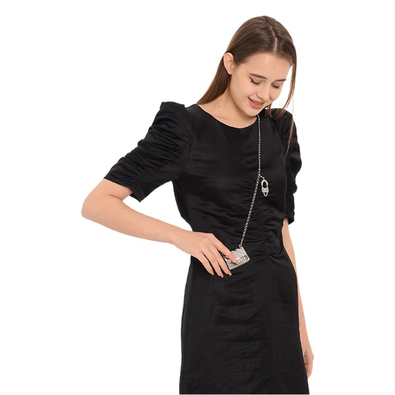 Mouth Red Bag Fashion Metal Waist Chain Internet Celebrity Middle Ancient Bag Fashion Decoration Headphone Bag Chain Crossbody mini Bag