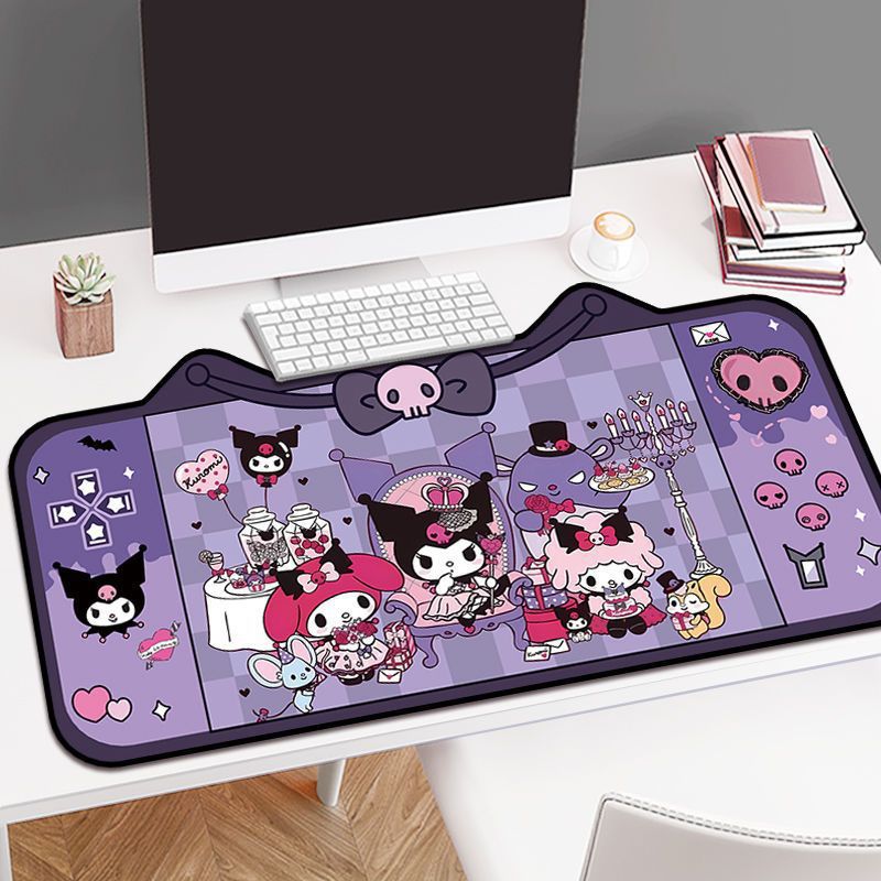 Kulomi cartoon mouse pad cute girls office keyboard computer table pad e-sports game non-slip table pad wholesale
