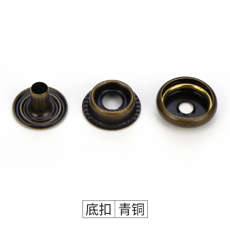 Picture of Metal snap button lower three pieces 203#201# invisible child and mother buckle coat jacket leather luggage accessories button
