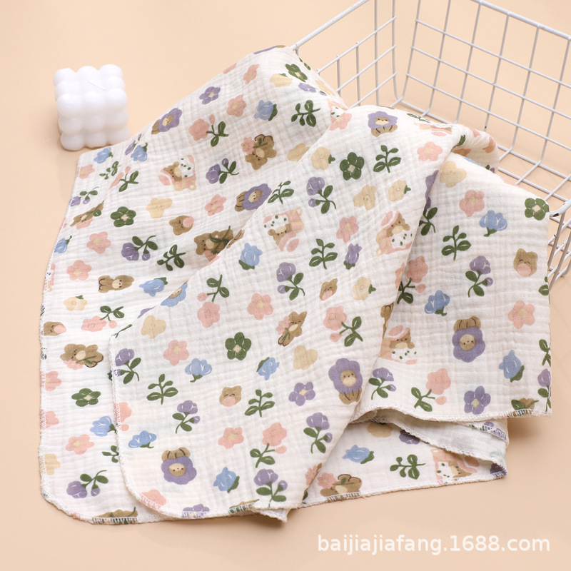 Picture of Baby Towel two-layer cotton gauze class A bath towel hospital newborn bag newborn bath towel wholesale