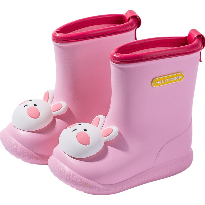 Children's Rain Boots Wholesale Summer Boys and Girls Cartoon Cute Water Shoes Baby Outdoor Yellow Duck Water Shoes Children's Rain Boots