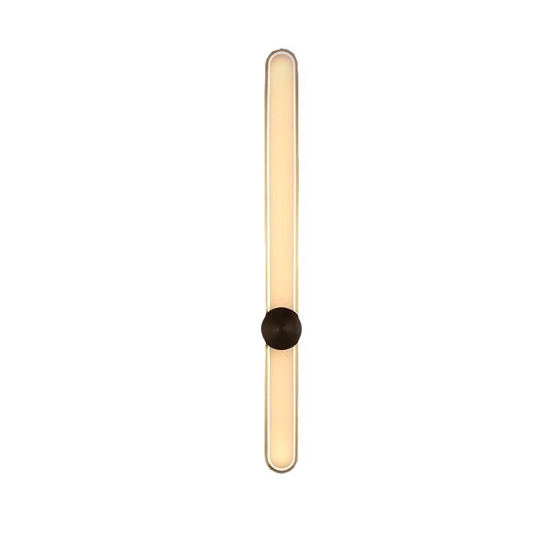 Picture of Light Luxury Wall Lamp Living Room Background Wall Lamp Bedroom Bedside Lamp Designer Minimalist Creative Long Stair LED Light