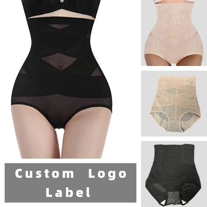Cross-Border New Model of Body Shaping and Body Shaping Tummy Control Pants Mesh Breathable Thin Women's Butt Lift High Waist Shaping Pants Body Shaping