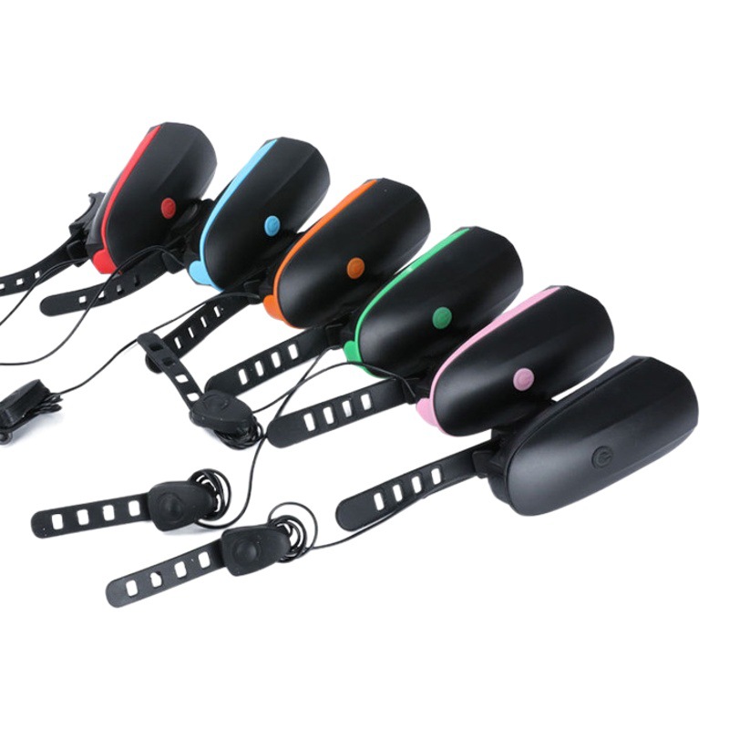 7588 bicycle horn headlight USB rechargeable waterproof multifunctional mountain bike night riding light outdoor riding equipment