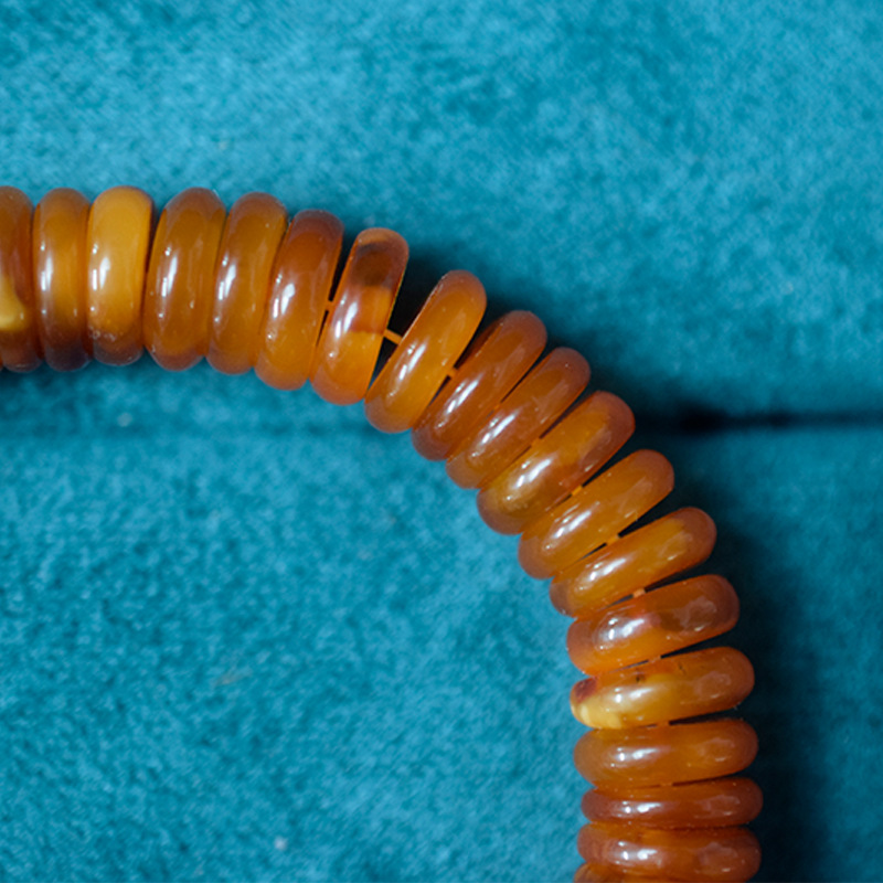 Picture of Natural Baltic Bracelet Amber Beeswax Old Spacer Bracelet Wax Full All-match Accessories White Beeswax