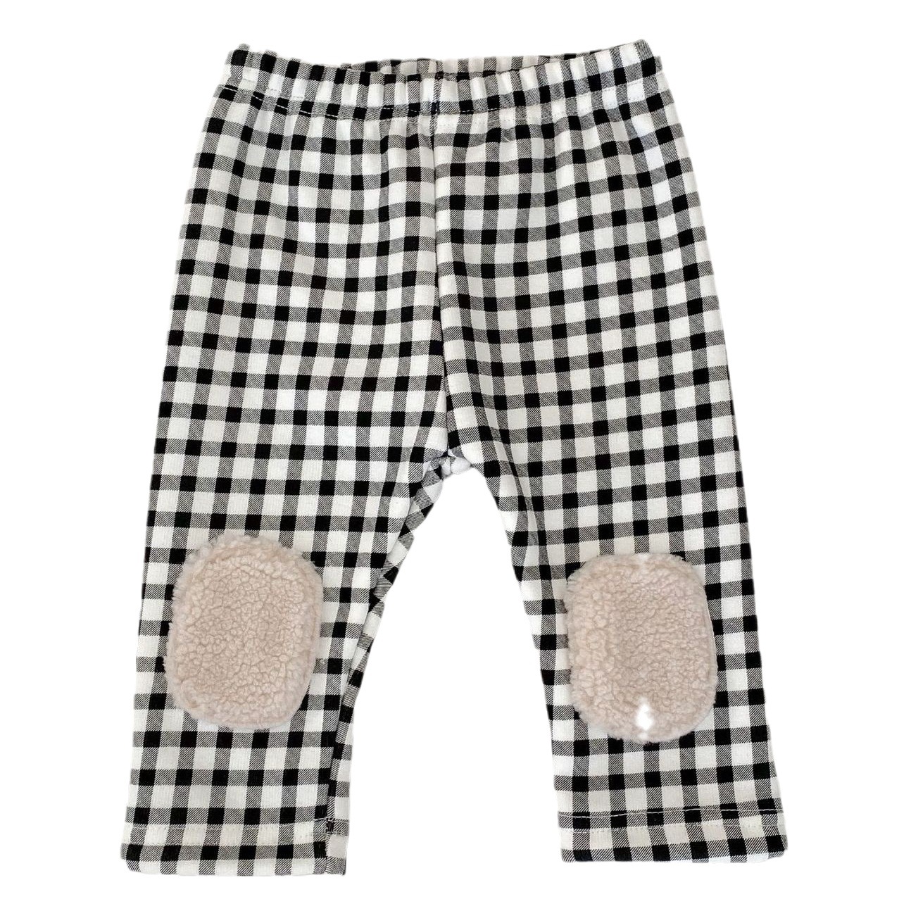 2025 Winter Kidsren's Thickeneded Leggings Korean Style Plaid Velvet Pants for Men and Women Baby Warm High Waist Large Pp Pants