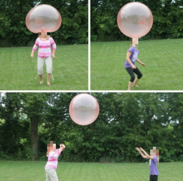 Picture of wubble bubble ball creative TPR children's toy elastic ball transparent inflatable ball Water bubble ball
