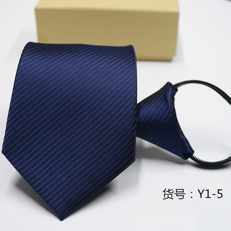 Picture of Men's Easy-To-Pull Casual Zipper Tie New Korean Style Professional Formal Wear Convenient Lazy Tie Ready for Sale