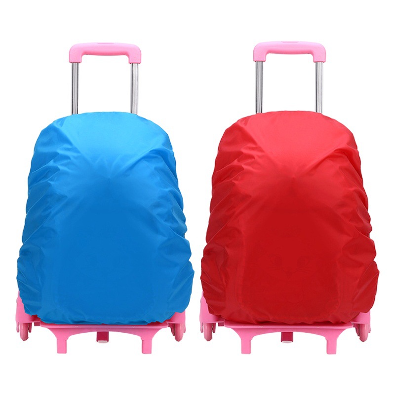 Factory wholesale school bag rain cover Primary School student trolley school bag rain cover mountaineering bag waterproof cover backpack rain bag