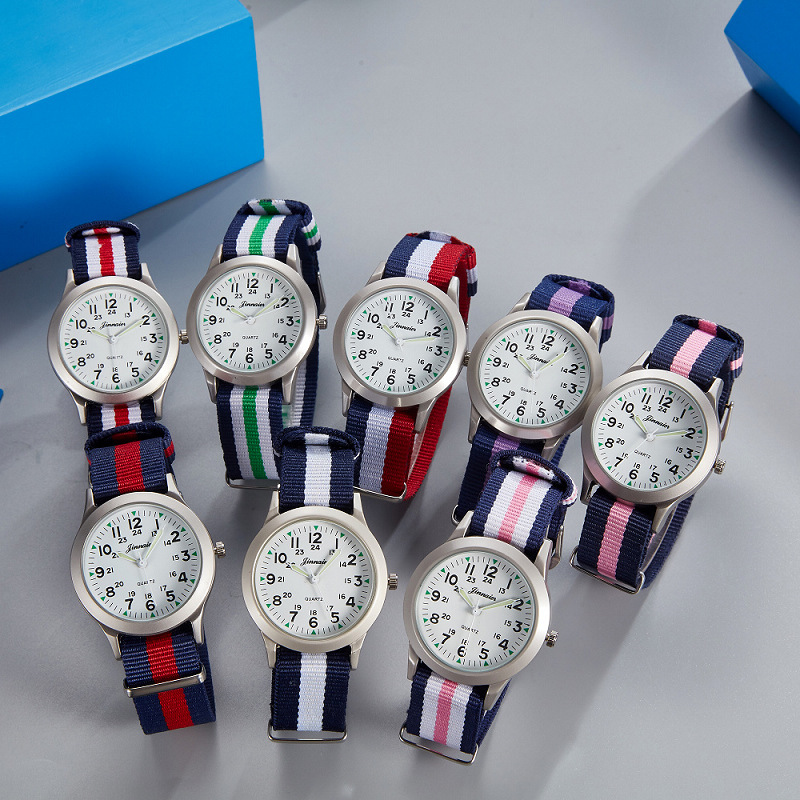 Picture of Student Casual Canvas Woven Watch with Pin Buckle Watch Pointer Manufacturer Popular Cross-Border Wholesale Watch