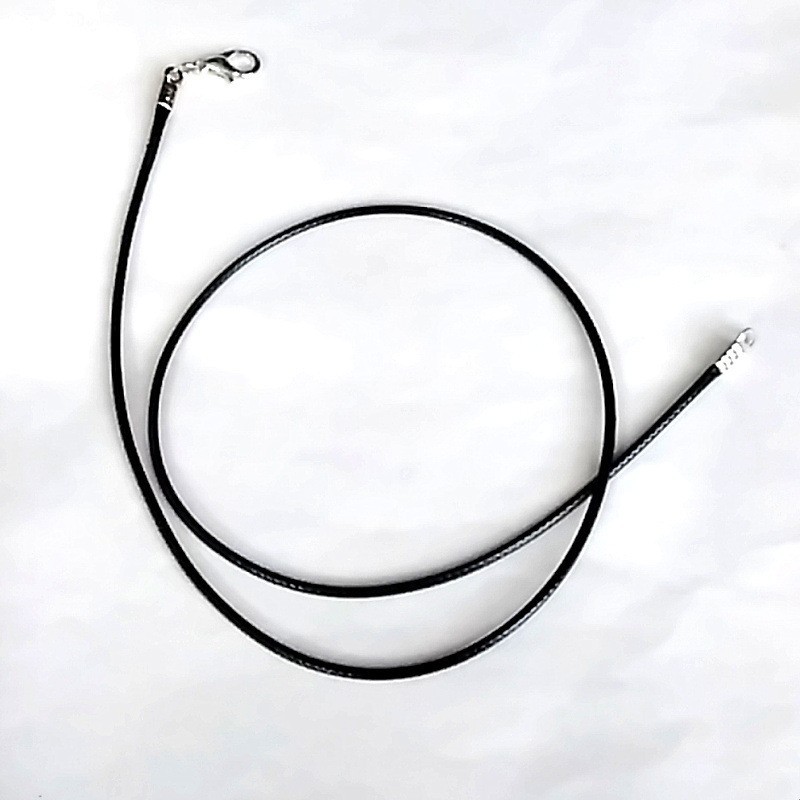Picture of D Jewelry Accessories DIY Necklace Rope Lobster Clasp Leather Rope Korean Wax Thread Necklace Rope Black Leather Rope Pendant Pendant Rope