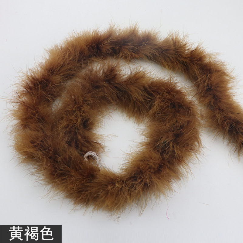 Picture of Tops wholesale Turkey plush plush feather diy1 2 M 16G performance stage decoration feather strip