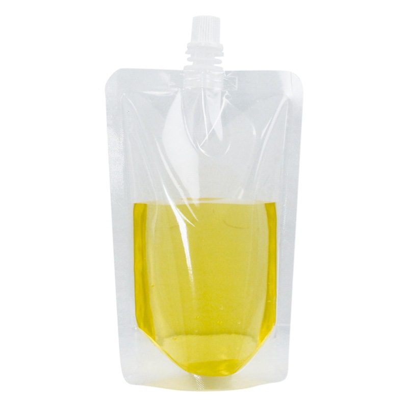 Spot transparent self-supporting suction nozzle bag plum soup disposable packing bag 0.86 caliber suction nozzle bag liquid packaging bag
