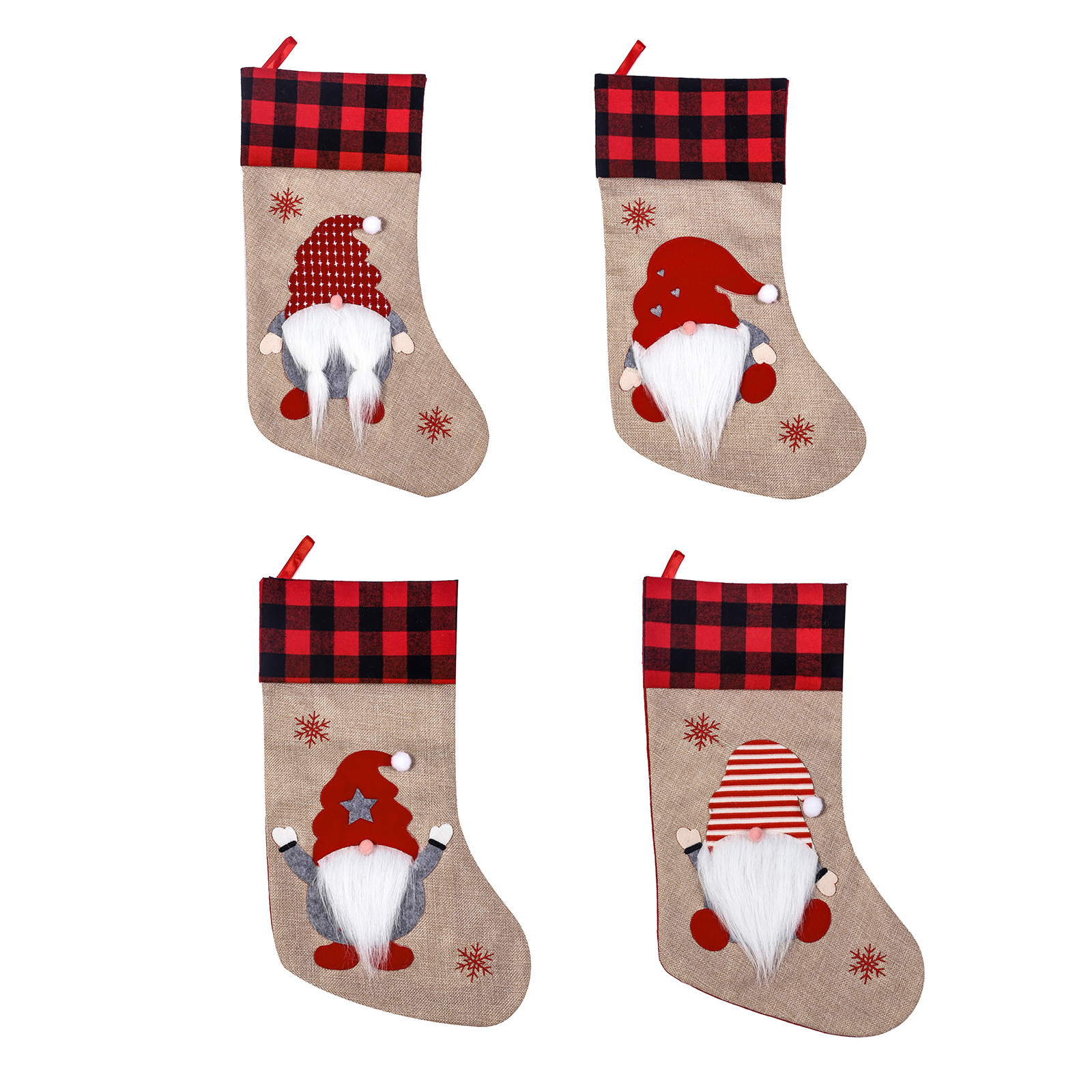 Picture of Christmas cross-border new Nordic style gnome Faceless Old man Christmas stocking gift bag Christmas decorations