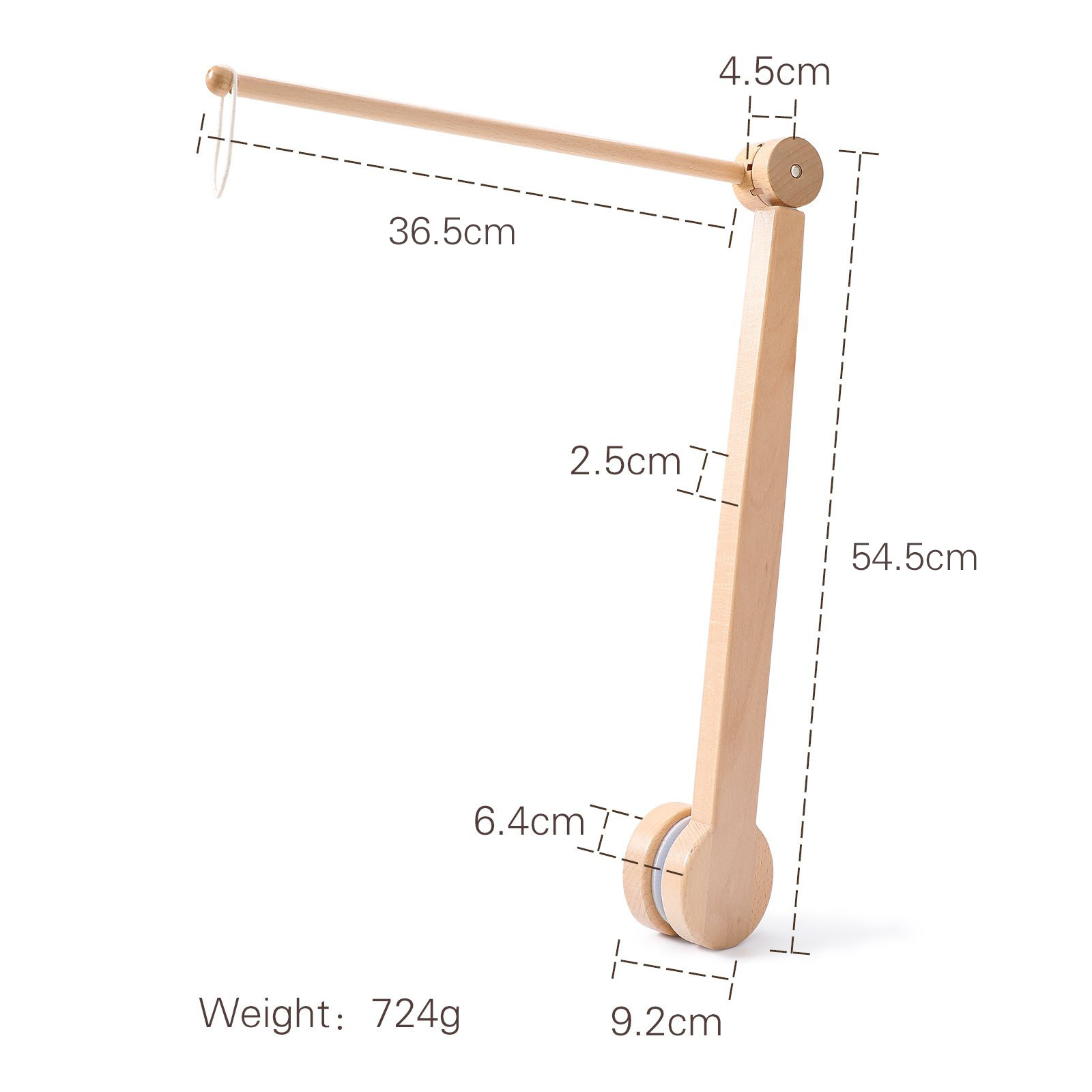 Picture of Amazon Simple Baby Bed Bell Wooden Bracket Mosquito Net Hanging Pole Bed Bell Accessories Newborn Comfort Bed Bell Bracket