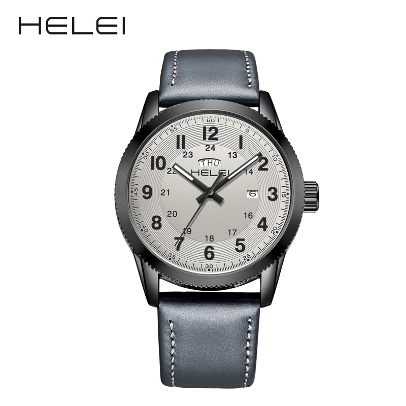 Picture of Foreign Trade New 2024 Outdoor Sports Quartz Watch Men's Watch Genuine Leather Strap Live Broadcast Non-Mechanical Watch