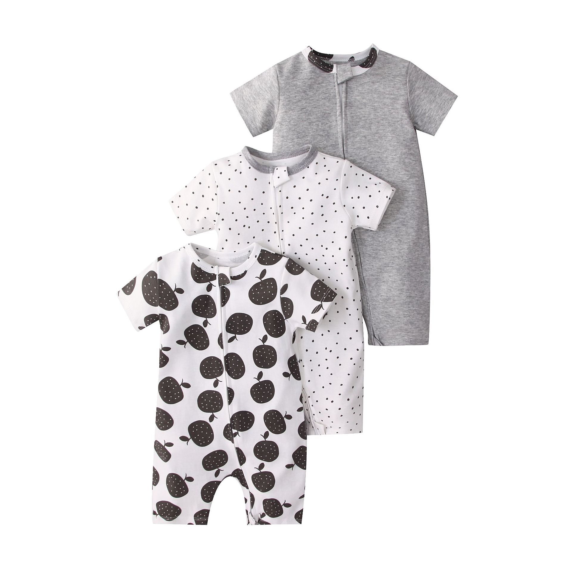 Picture of Foreign trade children's clothing summer baby jumpsuit short sleeve double zipper climbing clothing newborn baby gift box for cross-border