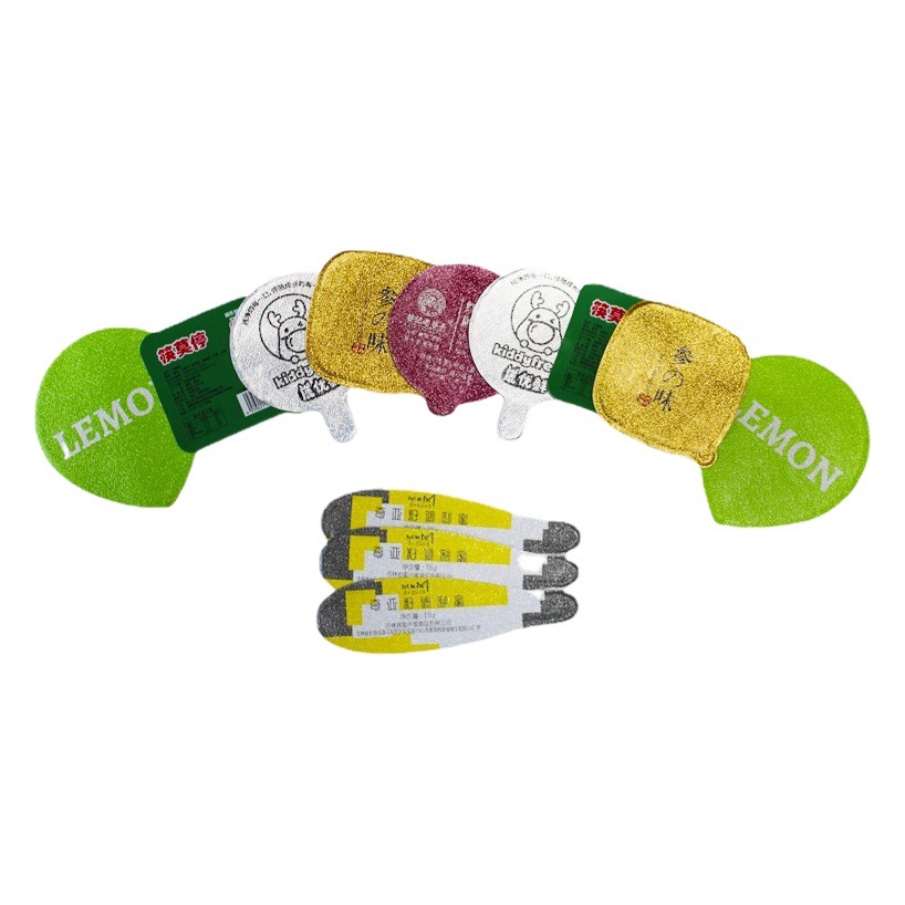 Embossed Disposable Yogurt Easy-To-Tear Milk Tea Sealing Film Pressure-Sensitive Aluminum Foil Paper Cup Sensor Sealing Gasket Customization