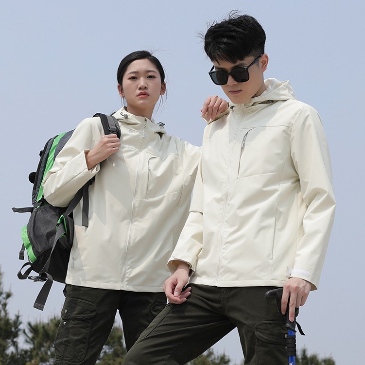 Jacket women's new autumn and winter outdoor waterproof single-layer jacket for men and women couple hiking hiking jacket overalls