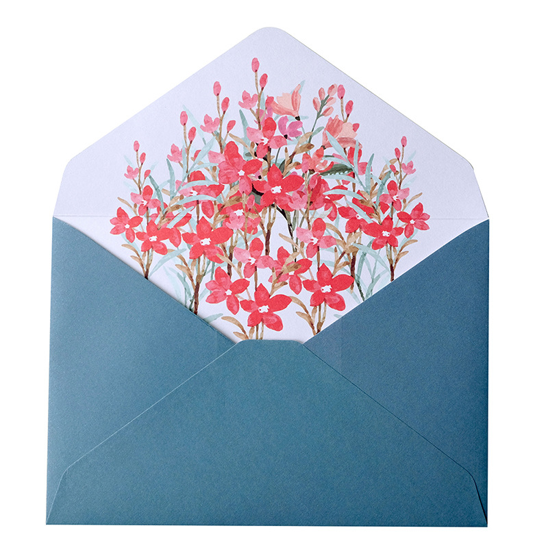 Picture of Wedding Letter Paper Set Invitation Letter A5 Handwritten Love Letter Paper Spring Flower Opening Letter Paper High-End